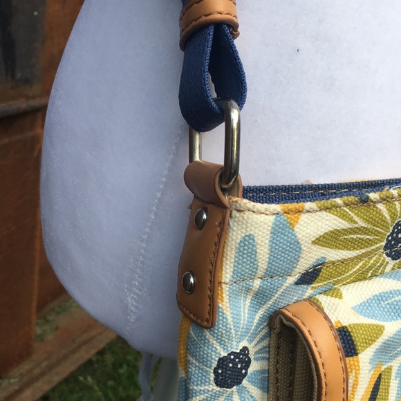 Sunflower Canvas Crossbody Bag by Franco Sartre - Picture 6 of 11